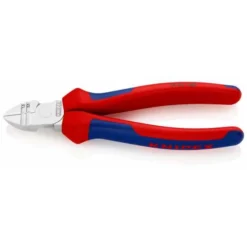 Knipex Abisolier-Seitenschneider, Mit Mehrkomponenten-Hüllen, Verchromt 160 Mm