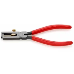 Knipex Abisolierzange Mit Öffnungsfeder, Universal, Mit Kunststoff überzogen, Schwarz Atramentiert, 160 Mm