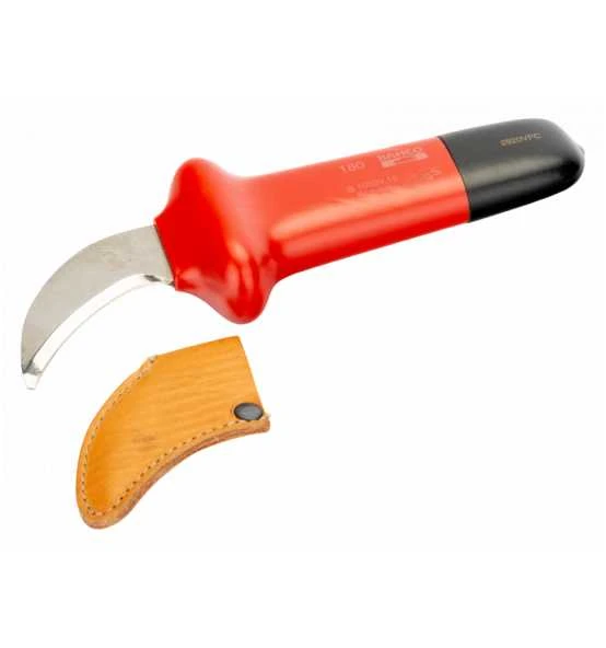 Bahco Nach VDE Isoliertes Abgewinkeltes Messer, 50 mm, Gebogene Klinge 3 Bahco Nach VDE Isoliertes Abgewinkeltes Messer, 50 mm, Gebogene Klinge