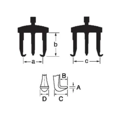 Bahco Zweiarmiger Universal-Abzieher Mit Induktionsgehärteter Spindel, Galvanisiert, 25-130 mm, 100 mm -Deutschland Tool Ritter Verkaufs-Shop bahco universalabzieher 1263795 czm 1