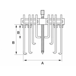 Bahco Universal-Abzieher, 5 Stk, Innen: 30-170 Mm, Außen: 65-140 Mm -Deutschland Tool Ritter Verkaufs-Shop bahco universalabzieher 966078 czm 1