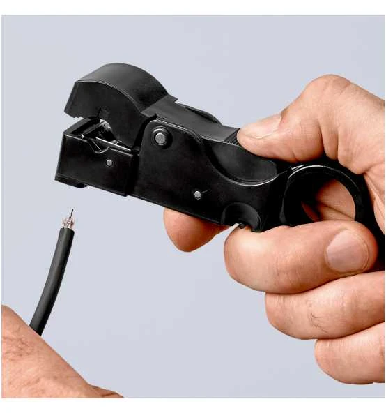 Knipex Abisolierwerkzeug Für Koaxialkabel 105 Mm 5 Knipex Abisolierwerkzeug Für Koaxialkabel 105 Mm – Bild 3