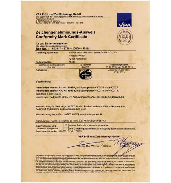 Hazet Innen-Federspanner Satz, Anzahl Werkzeuge: 6 7 Hazet Innen-Federspanner Satz, Anzahl Werkzeuge: 6 – Bild 5