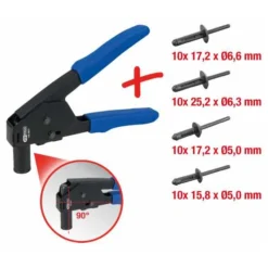 KS Tools Kunststoff-Nietzangen-Satz Mit Nieten, 41-tlg. 10 KS Tools Kunststoff-Nietzangen-Satz Mit Nieten, 41-tlg. -Deutschland Tool Ritter Verkaufs-Shop handnietzange fuer blindnieten 690065 czm