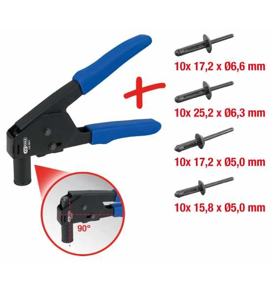 KS Tools Kunststoff-Nietzangen-Satz Mit Nieten, 41-tlg. 5 KS Tools Kunststoff-Nietzangen-Satz Mit Nieten, 41-tlg. – Bild 3