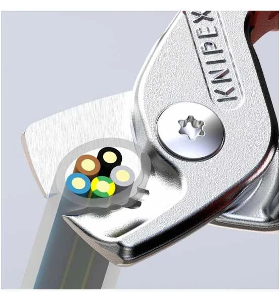 Knipex Kabelschere L.160mm Mehrkomp.-Hüllen 5 Knipex Kabelschere L.160mm Mehrkomp.-Hüllen – Bild 3