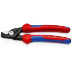 Knipex StepCut Kabelschere, Mit Mehrkomponenten-Hüllen, Brüniert, 160 Mm