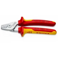 Knipex StepCut Kabelschere Isoliert Mit Mehrkomponenten-Hüllen, VDE-geprüft Verchromt 160 Mm