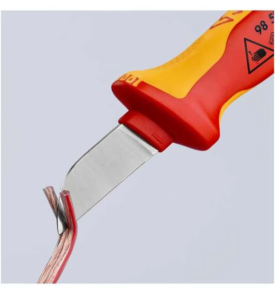 Knipex Kabelmesser Isolierender Mehrkomponenten-Griff, VDE-geprüft 190 Mm 5 Knipex Kabelmesser Isolierender Mehrkomponenten-Griff, VDE-geprüft 190 Mm – Bild 3