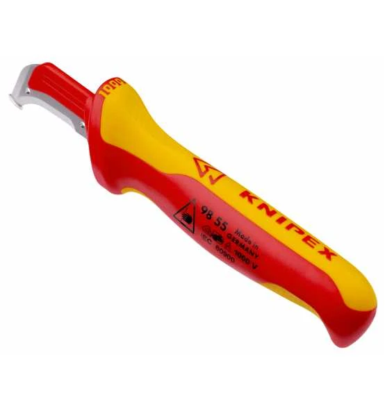 Knipex Abmantelungsmesser Mit Gleitschuh Isolierender Mehrkomponenten-Griff, VDE-geprüft 180 Mm 4 Knipex Abmantelungsmesser Mit Gleitschuh Isolierender Mehrkomponenten-Griff, VDE-geprüft 180 Mm – Bild 2