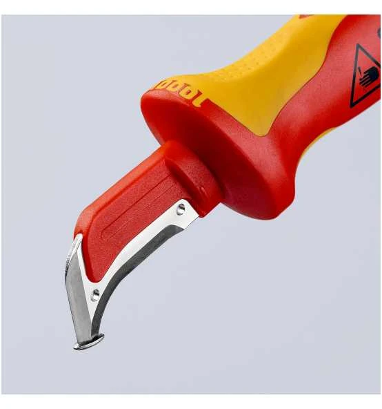 Knipex Abmantelungsmesser Mit Gleitschuh Isolierender Mehrkomponenten-Griff, VDE-geprüft 180 Mm 8 Knipex Abmantelungsmesser Mit Gleitschuh Isolierender Mehrkomponenten-Griff, VDE-geprüft 180 Mm – Bild 6