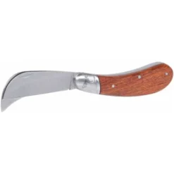 KS Tools Elektriker-Klappmesser, 1 Sichel- Und Eine Gerade Klinge