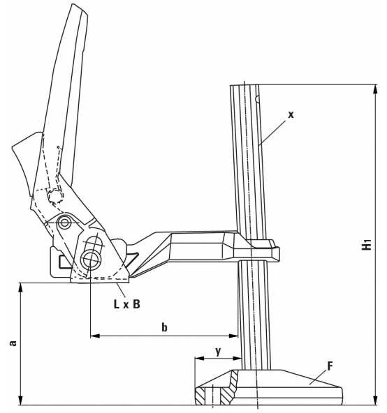 BESSEY Maschinentischspanner BS Größe 4 200x120 Mm 4 BESSEY Maschinentischspanner BS Größe 4 200x120 Mm – Bild 2