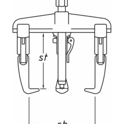 Hazet Schnellspann-Abzieher, 3-armig, Spanntiefe 200 Mm, Art.Nr. 1786F-25 -Deutschland Tool Ritter Verkaufs-Shop schnellspann abzieher 1021427 czm