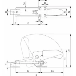 AMF Verschlussspanner Nr.6848H Gr.2 Horiz. -Deutschland Tool Ritter Verkaufs-Shop verschlussspanner 1537266 czm